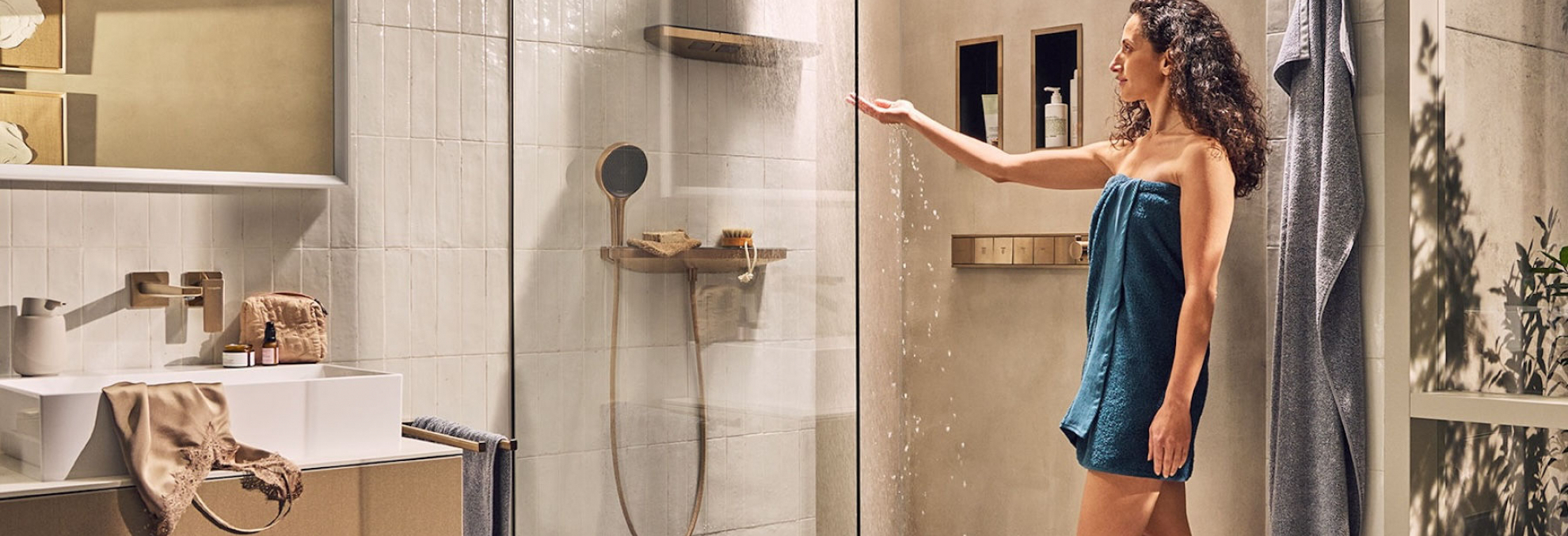 Koupelna se sprchou Rainfinity od Hansgrohe